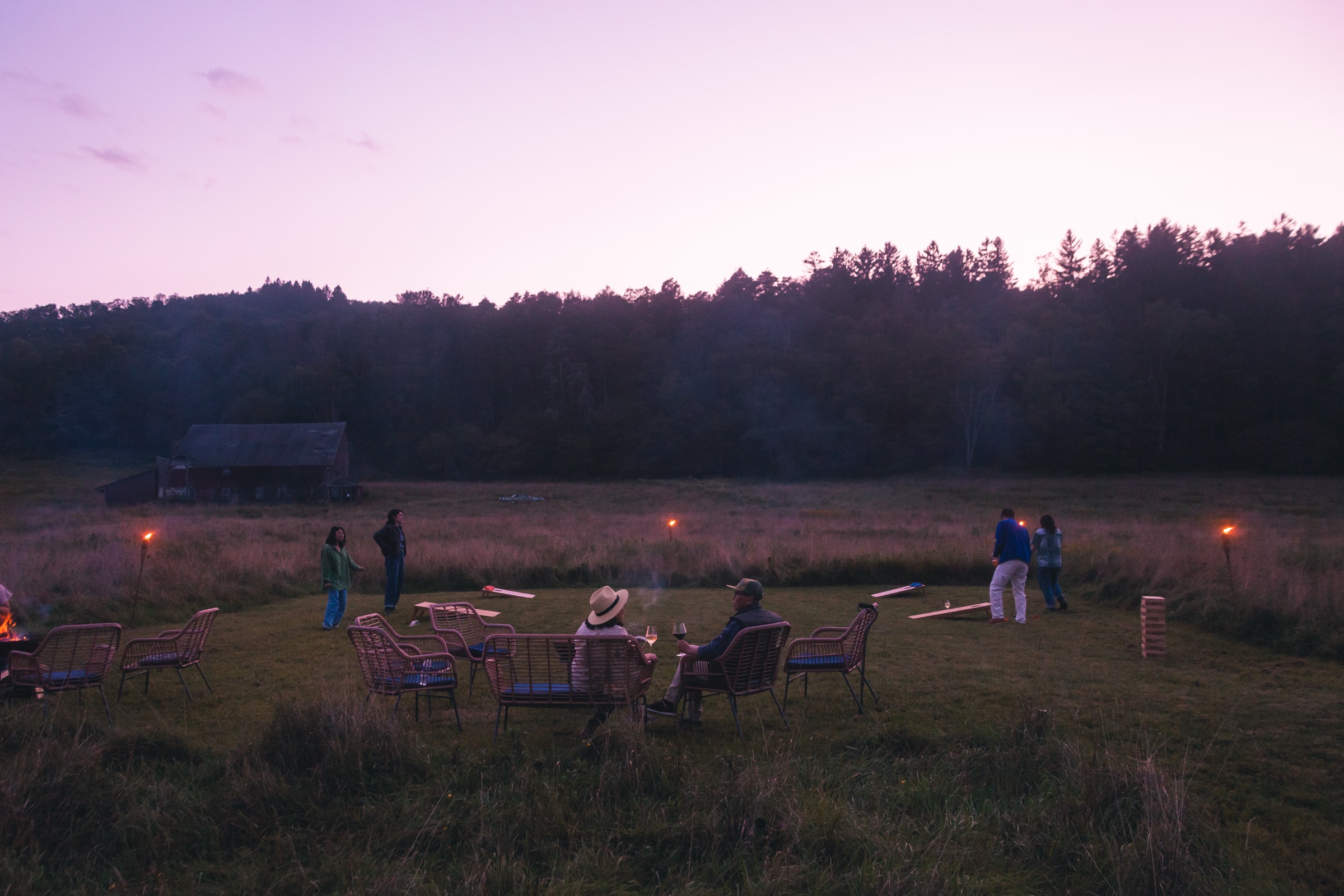 A gathering at Livingston Farm