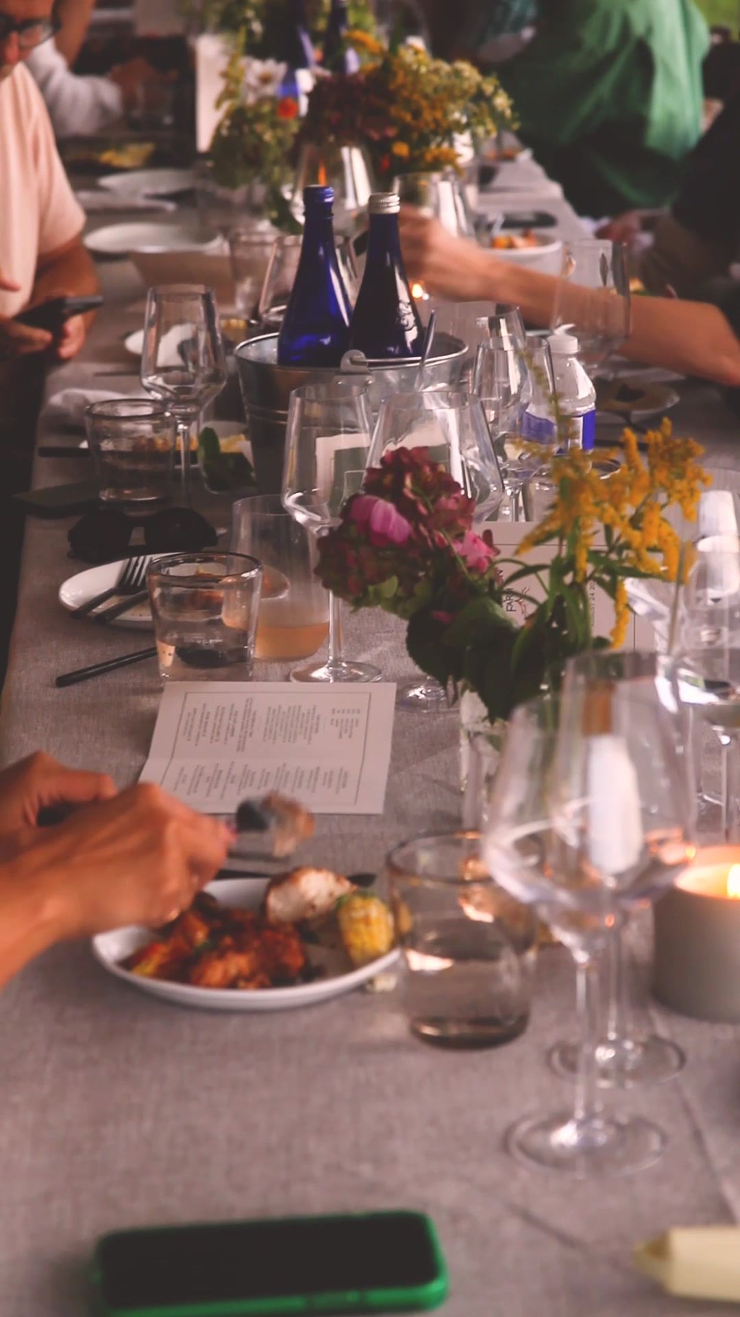 A long-table farm dinner at Livingston Farm